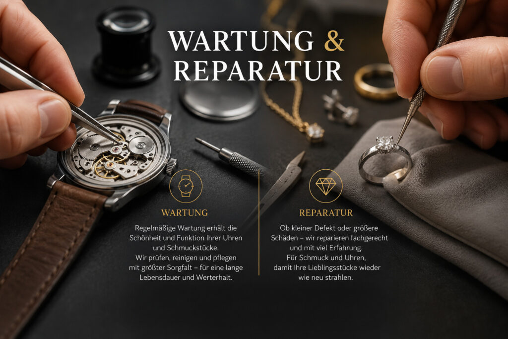 Wartung und Reparatur beschrieben und dargestellt
