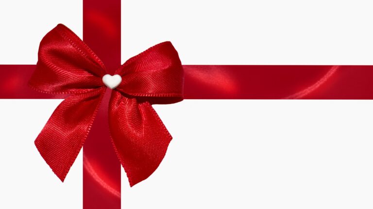 Geschenkumschlag mit Schleife als Geschenkidee